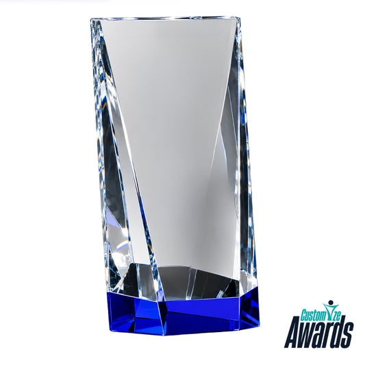Valera Indigo Crystal Engraved Recognition Award without engraving