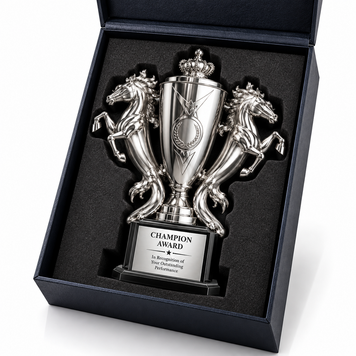 Twin Dragon | Customized Silver Metal Victory Trophy