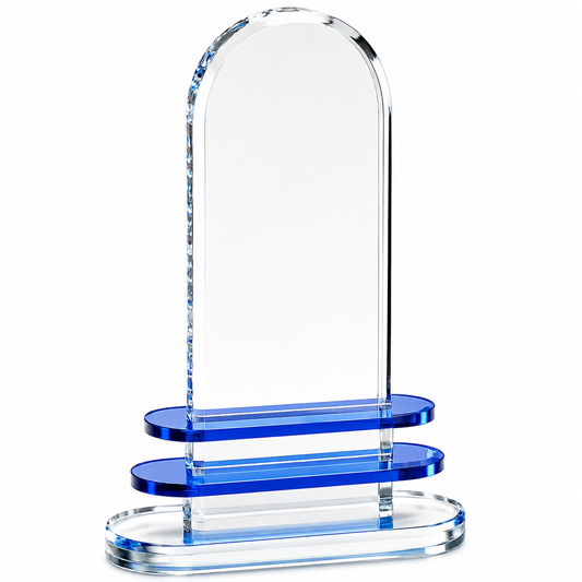 Personalized Pearl Lake Crystal Award Trophy