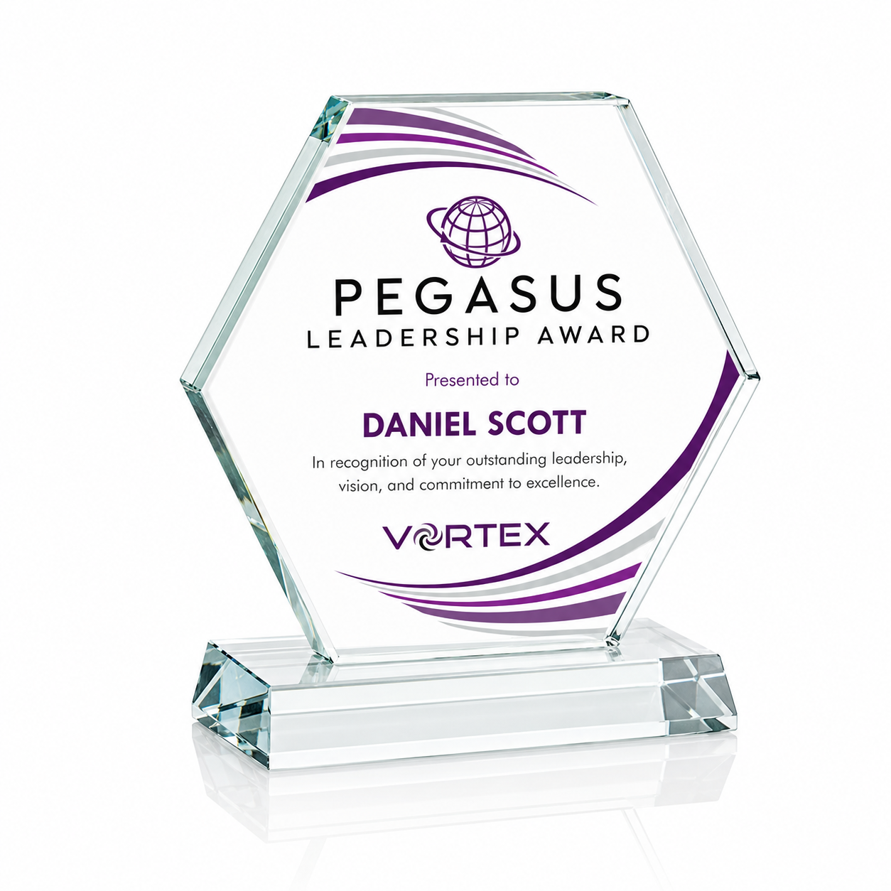 Hexagon Crystal | Corporate Recognition Award