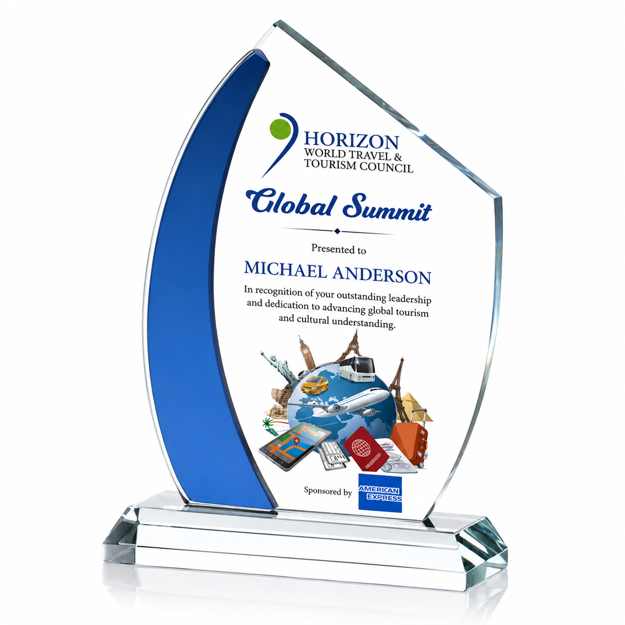 Sail Crystal | Leadership Recognition Award