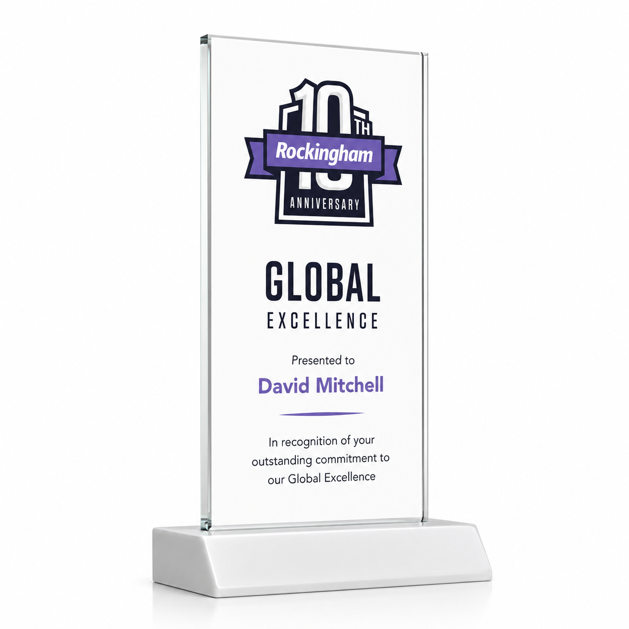 Prestige VividPrint Crystal Award | Corporate Excellence Trophy