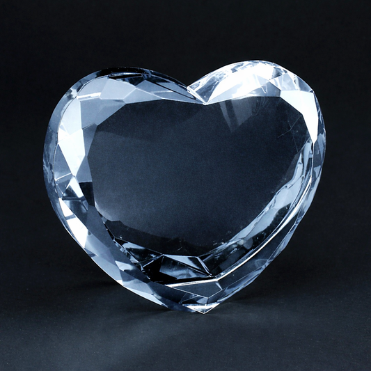 Faceted Heart Keepsake plaque