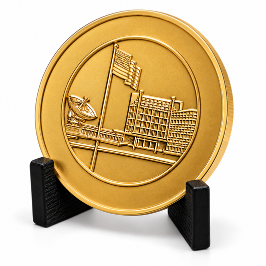 Gold Challenge | Satin Gold Executive Leadership Recognition Challenge Coin