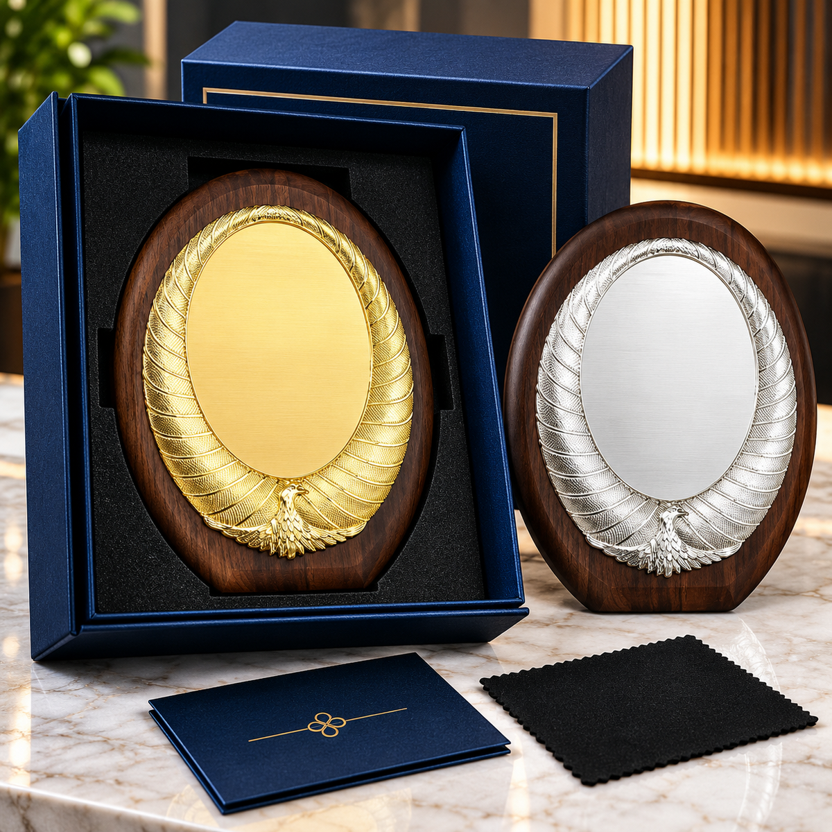 Performance Laurel | Custom Wood Performance Plaque Award