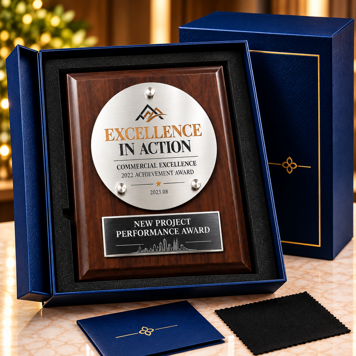 Enterprise Progress | Custom Wood Achievement Plaque