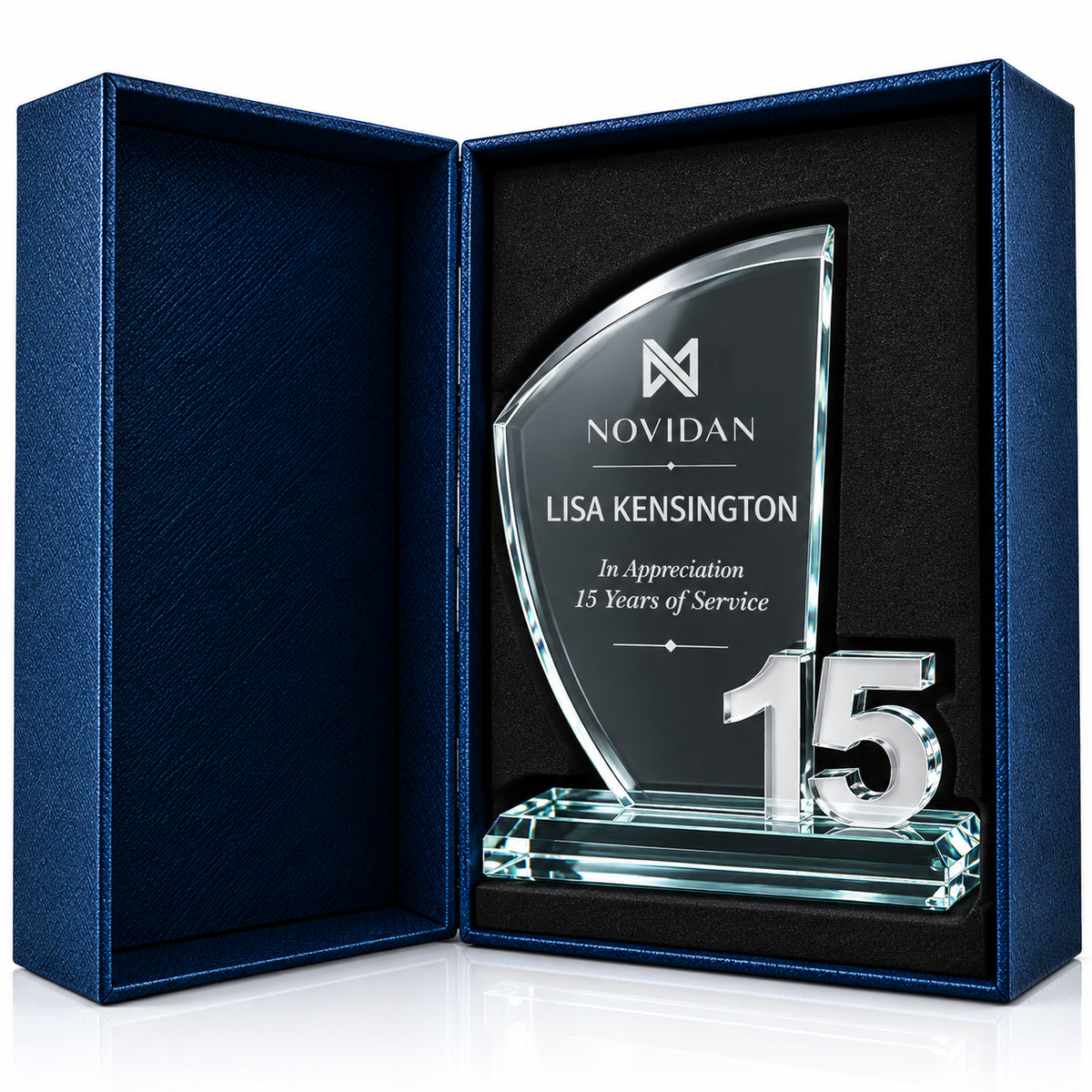 Optic Aegis | Modern Sail Plaque for Employee Excellence