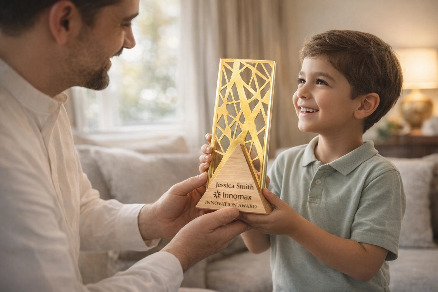 Abstract Lattice Plates Plaque