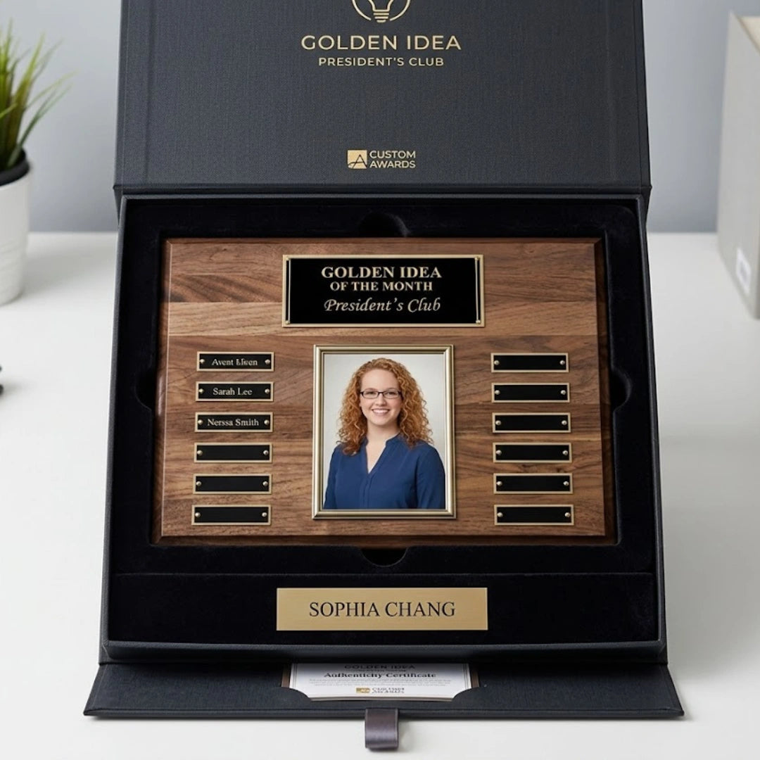 Walnut Legacy Portrait Plaque