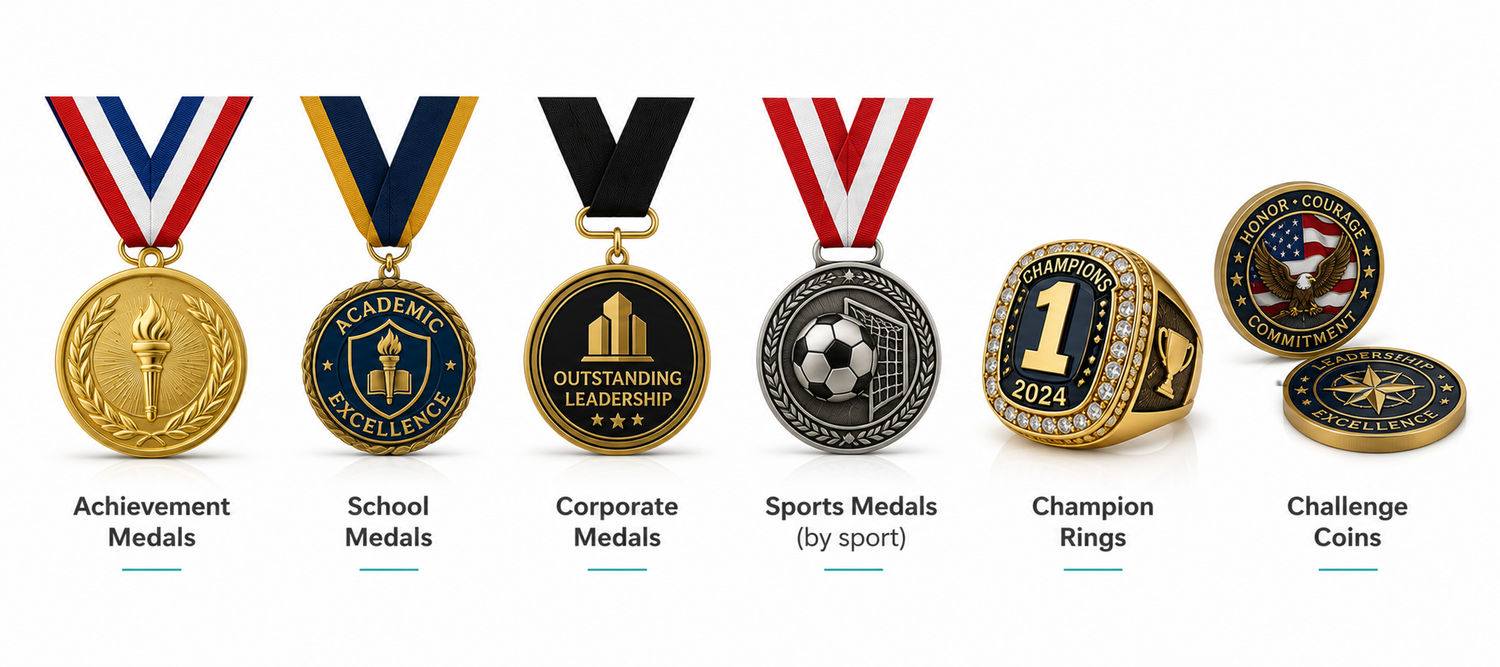Medals, Ribbons & Rings