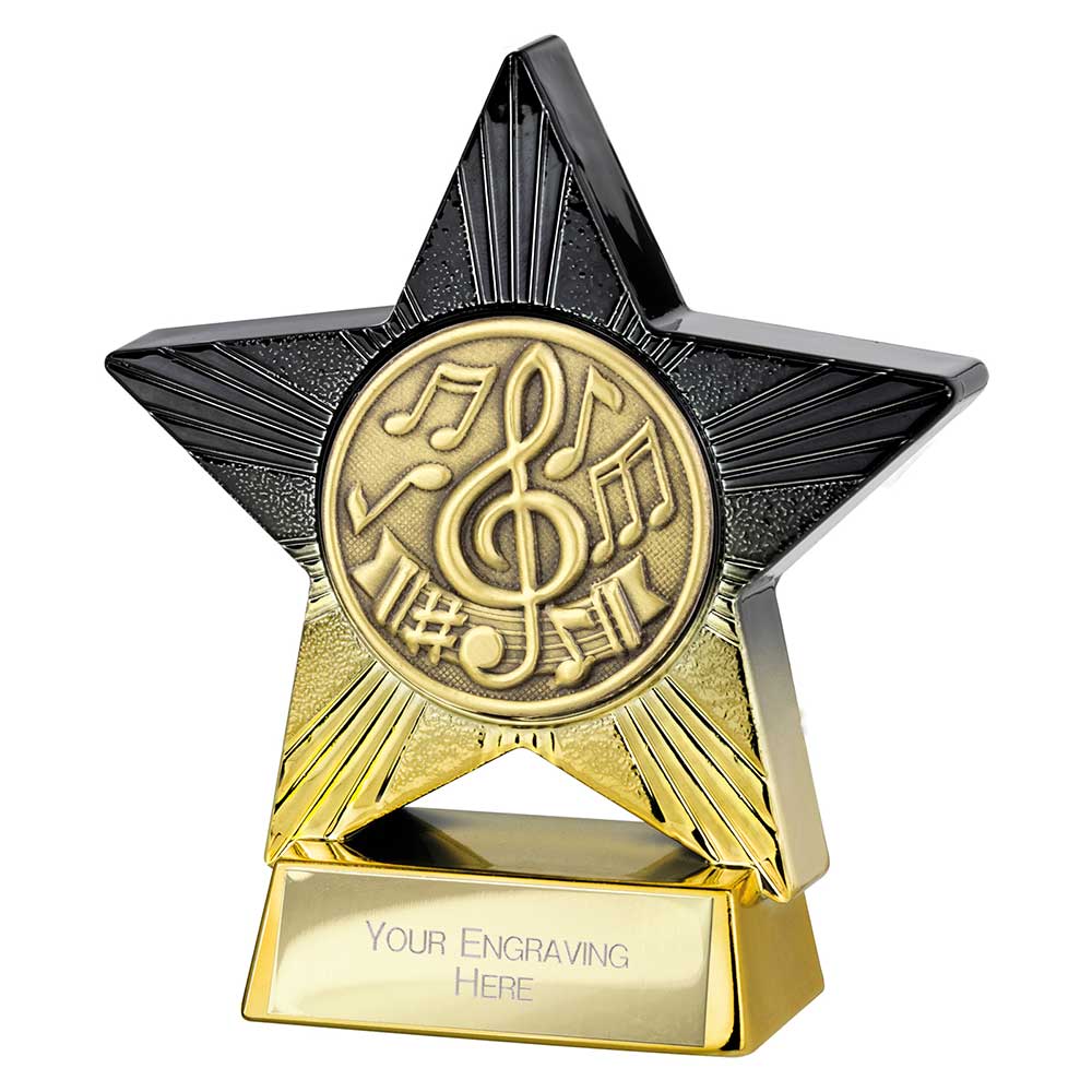 Gold & Black star trophy