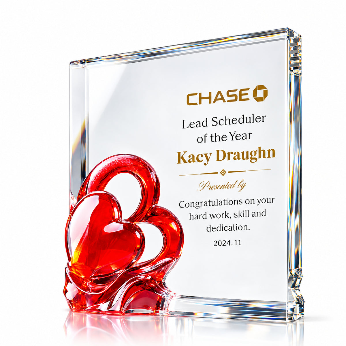 Effortful Ascent | Custom Crystal Employee Recognition Award