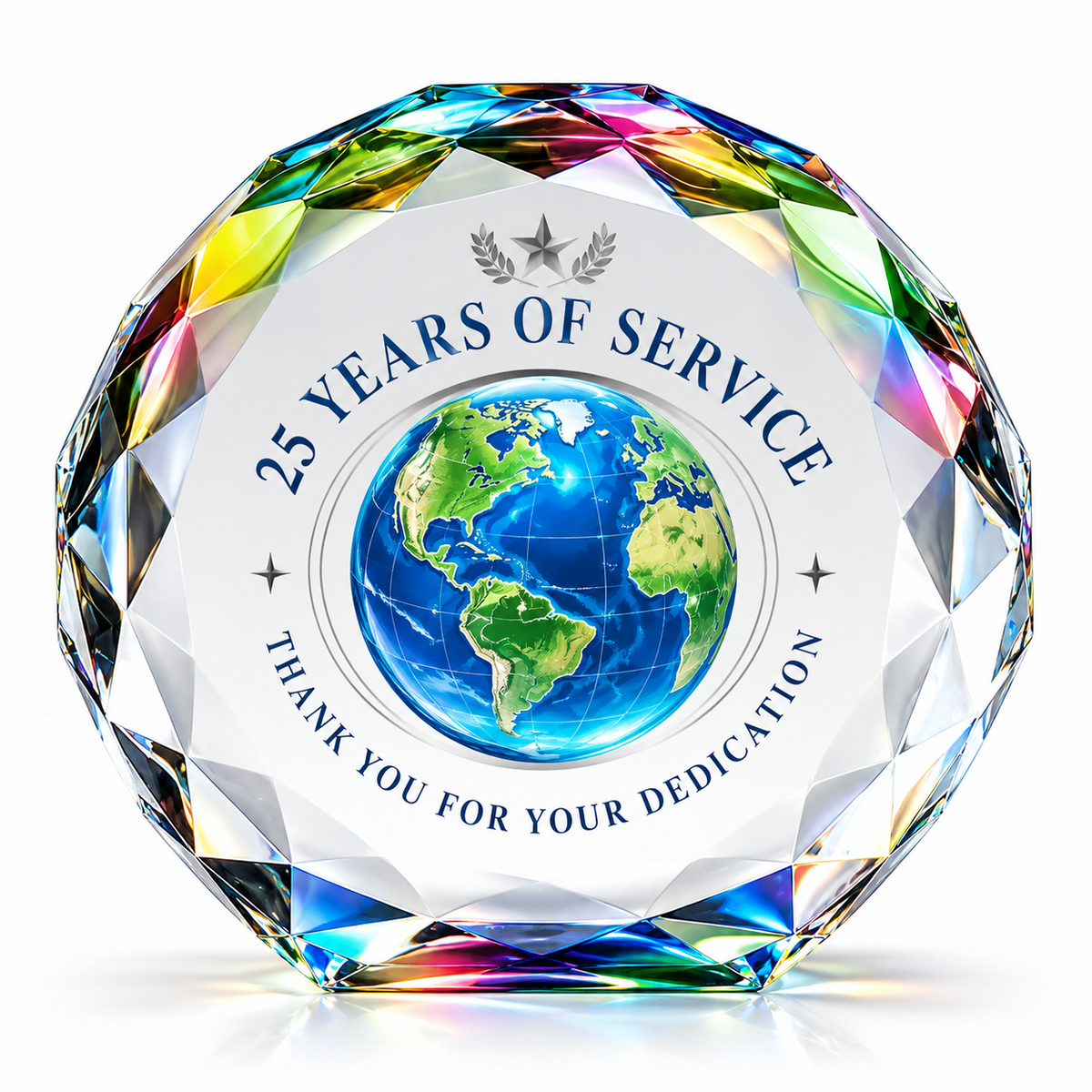 Global Legacy | Custom Crystal 25 Year Service Anniversary Award