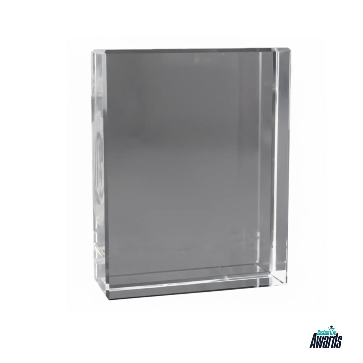 Block Glass Crystal Plaque