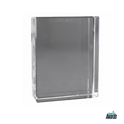 Block Glass Crystal Plaque