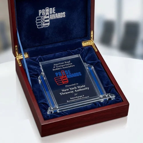 Personalized Executive Heritage Crystal Award