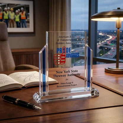 Personalized Executive Heritage Crystal Award