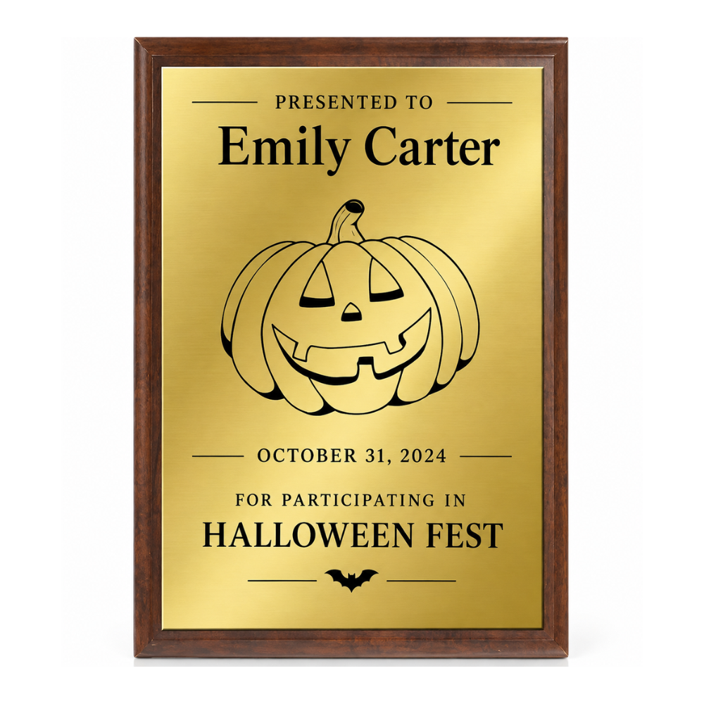 Spooky Legacy | Customized Halloween Participation Plaque