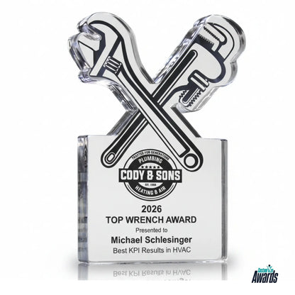 Wrench Acrylic Trophy