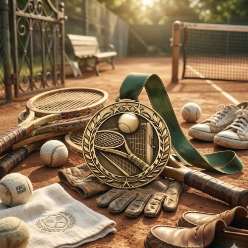 Large Star Tennis Medal
