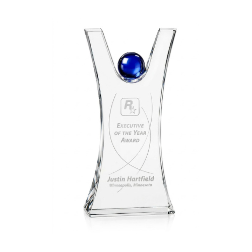 Personalized Engraved Triumphant Crystal Award