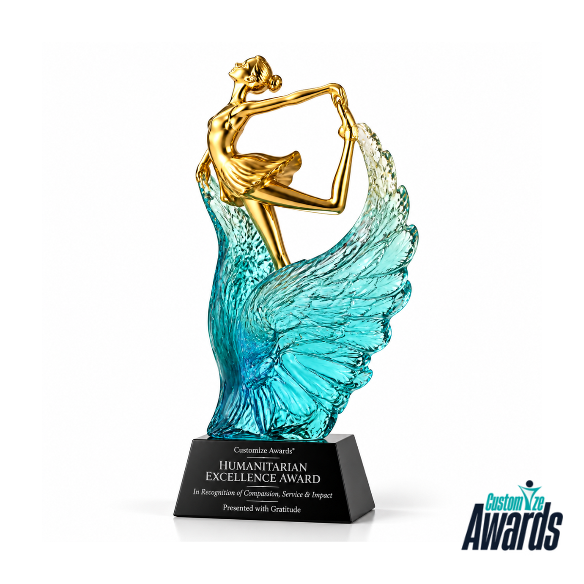 Compassion Tide | Custom Crystal Humanitarian Excellence Award
