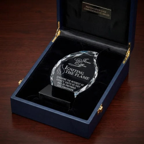 Optical Flame Crystal Award – Personalized Engraved Trophy
