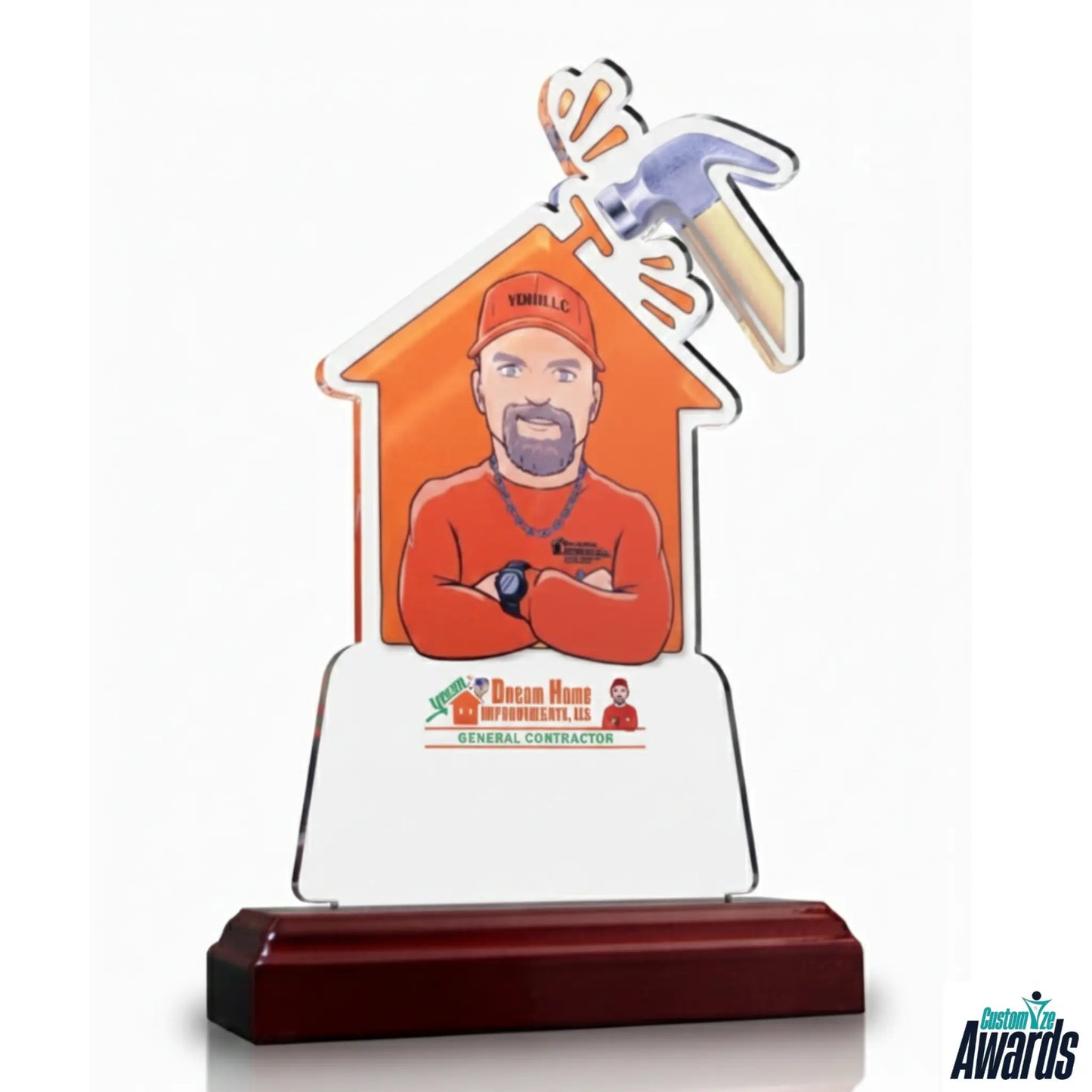 Hammer Acrylic Wood Plaque