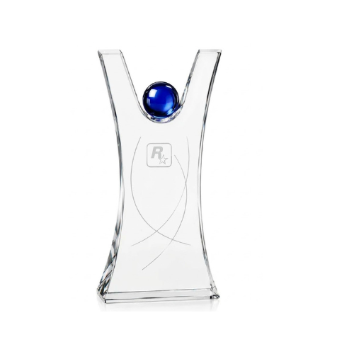 Personalized Engraved Triumphant Crystal Award