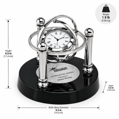 Hommage Intemporel | Récompense Horloge pour l'Appréciation des Employés