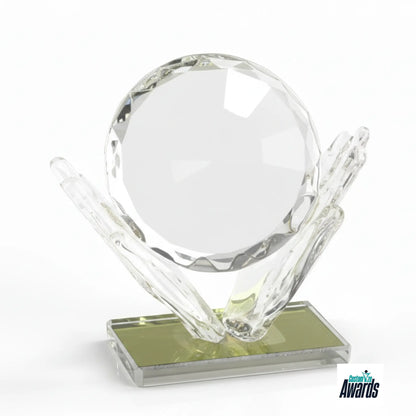 Circular Glass Metal Award
