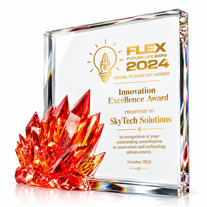 Crimson Spark | Custom Crystal Innovation Award