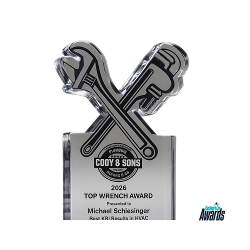 Tradesman Crystal Award | Plumbing Excellence Trophy