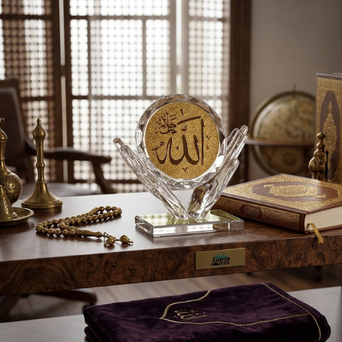 Circular Glass Metal Award