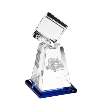 Personalized Awards In Motion Albany Crystal Trophy