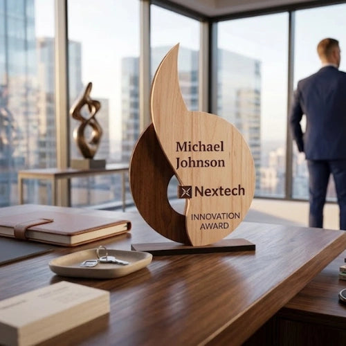 Curved Wood Plaque