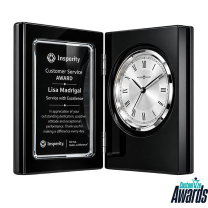 Horloge Legacy | Trophées en cristal de reconnaissance de la direction