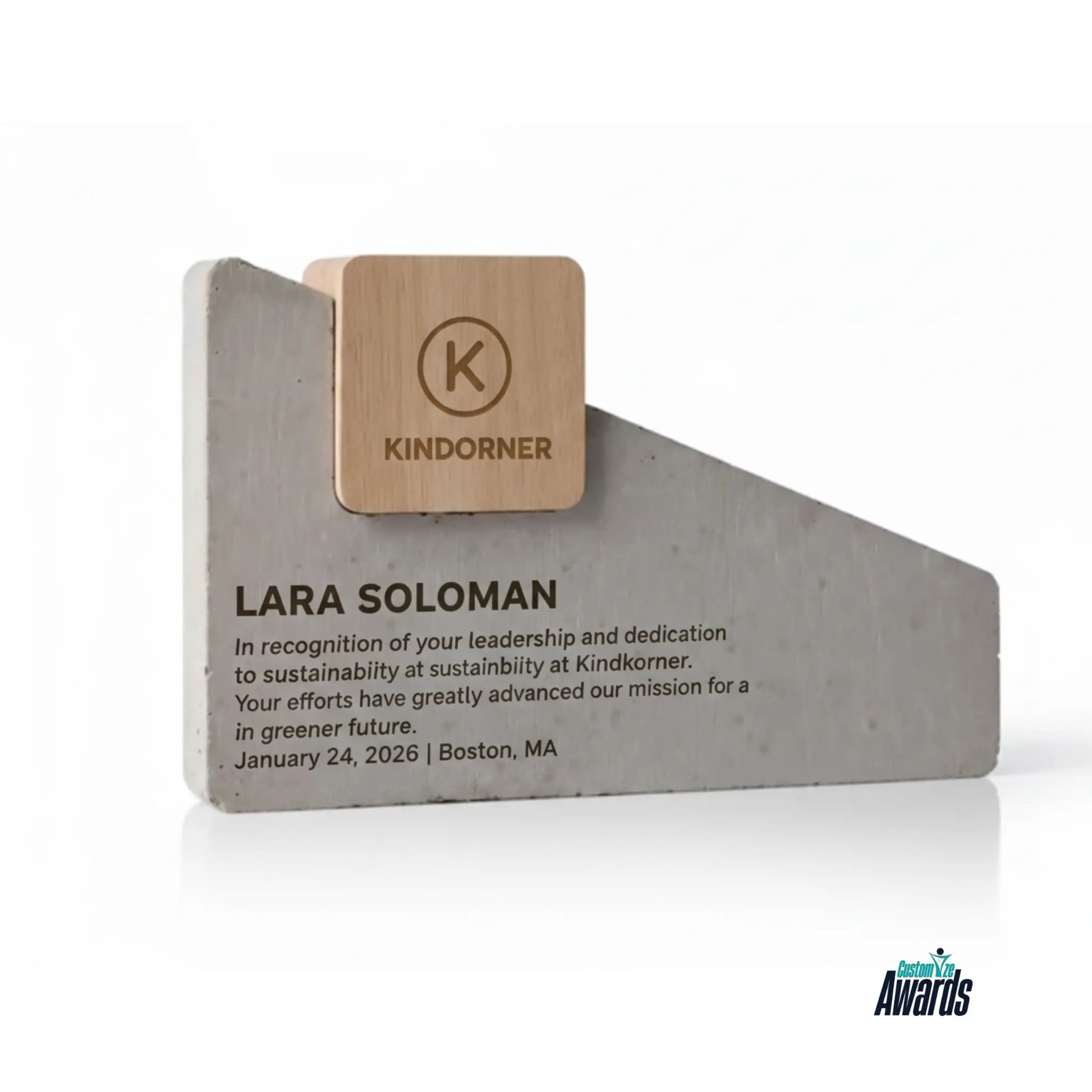 Slanted Concrete Wood