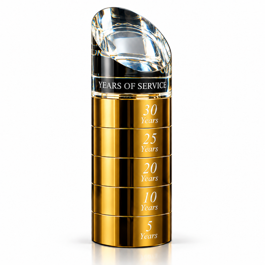 Legacy Heights | Custom Crystal Years of Service Recognition Award