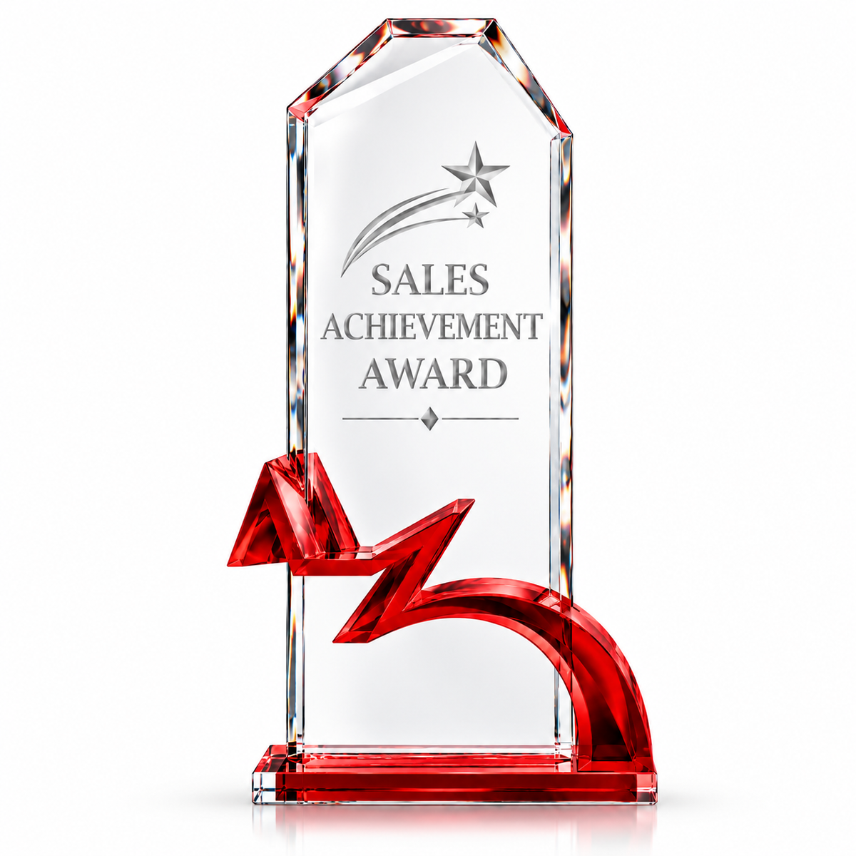 Scarlet Edge | Custom Crystal Sales Achievement Award