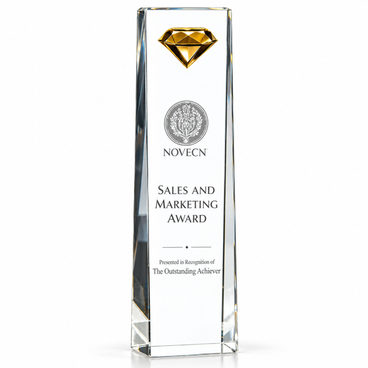 Diamond Crest | Custom Crystal Sales and Marketing Achievement Award