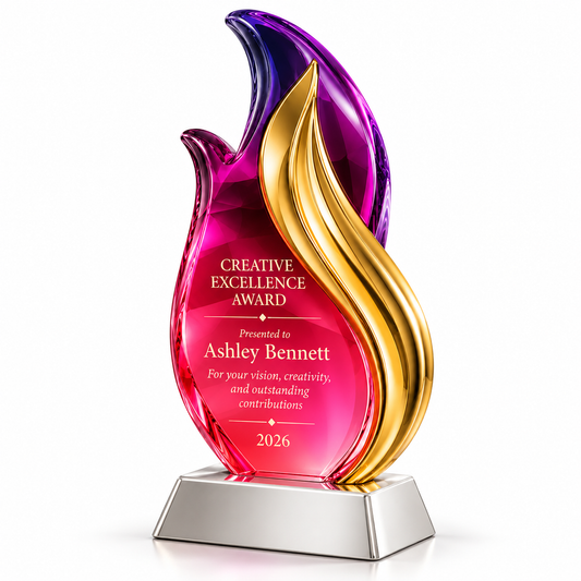 Ignite Form | Customized Innovation Crystal Award for Creative Achievements