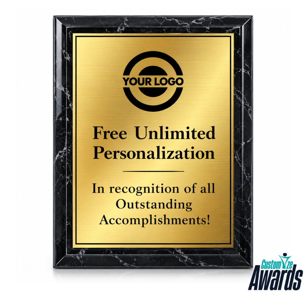 Sleek Marble | Custom Marble Plaque For Employee Achievement