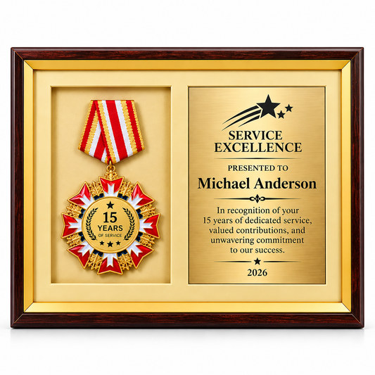 Loyalty Insignia | Custom Wood Service Award