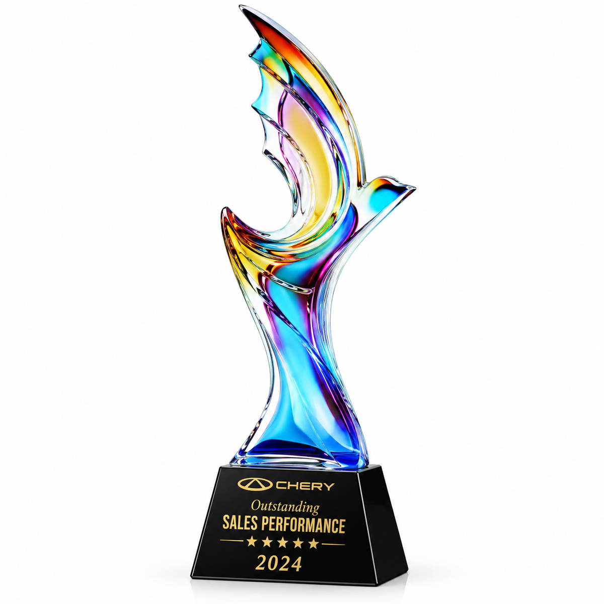 Liberty Flamecrest | Veterans Day Iridescent Military Recognition Award