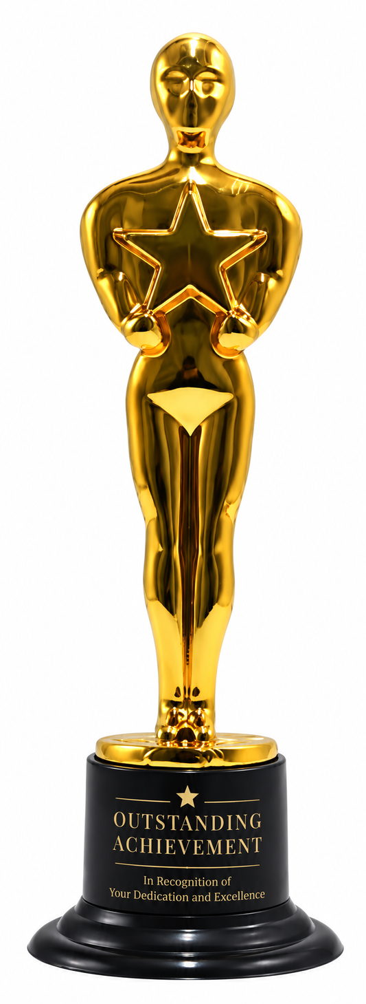 Gratitude Star | Thanksgiving Gold Figurine Appreciation Trophy