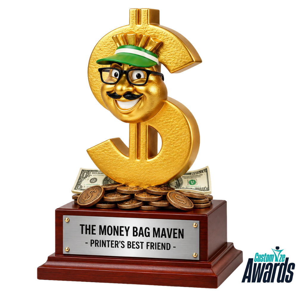 Profit Powerhouse | Custom sales trophy for revenue milestone recognition