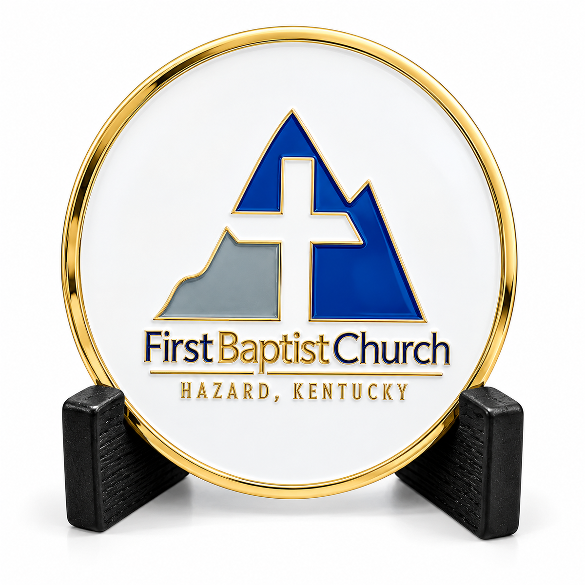 Custom Church | Antique Brass Religious Leadership Recognition Coin