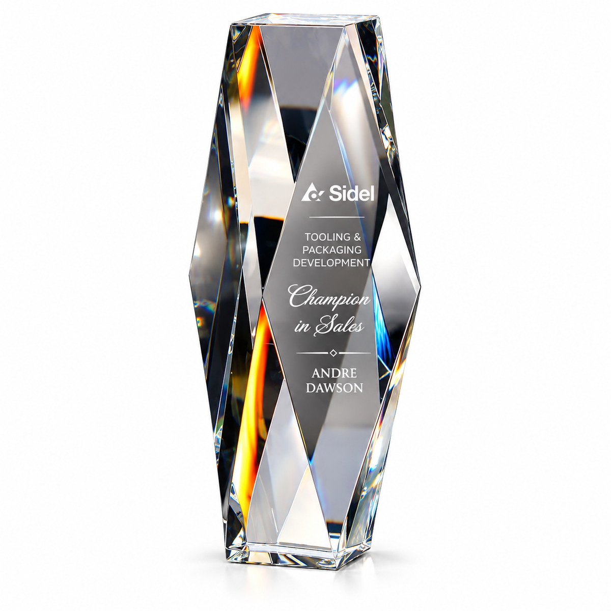 Liberty Facet | Veterans Day Clear Crystal Military Recognition Award