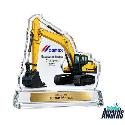 Excavator | Construction Champion Acrylic Award